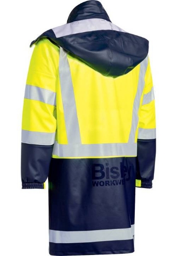 Picture of Bisley, Taped Hi Vis Stretch Pu Rain Coat